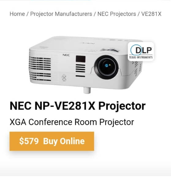 VE281X Projector