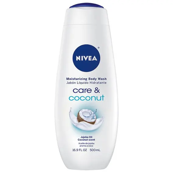 (2 pack) NIVEA Care and Coconut Moisturizing Body Wash 16.9 fl. oz